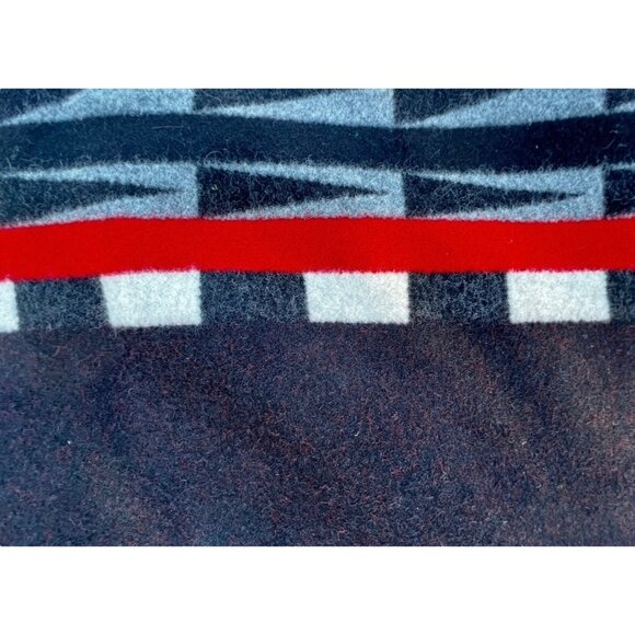 Pendleton Hidatsa Earth Pattern Blanket Remnants Am Indian College Fund 66.5x 63 - Picture 5 of 15